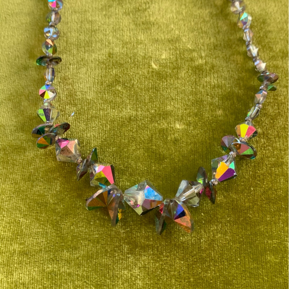 Vintage Aurora Borealis Choker 1940s
